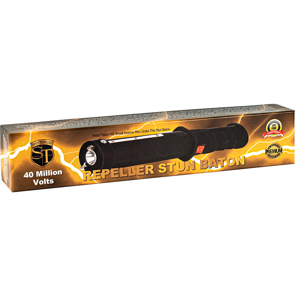 Safety Technology Repeller 40,000,000 volts Stun Baton Black view 2